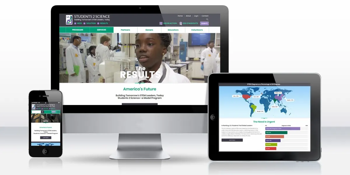 Students 2 Science: Website and Custom CRM
